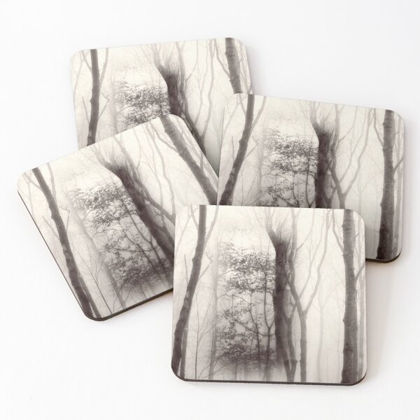 Item preview, Beech tree within a foggy wood by heidiannemorris © designed and sold by FOLK ART FUSION by heidiannemorris.