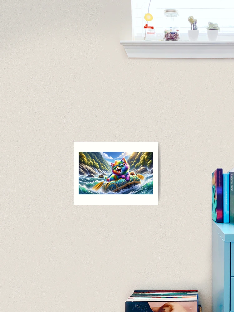 Thumbnail 2 von 3, Kunstdruck, Titel: Rainbow River Rascal designt und verkauft von Sienna Hamilton-Katene.