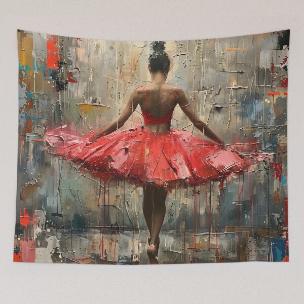Item preview, abstract realism ballerina print designed and sold by dcrc.
