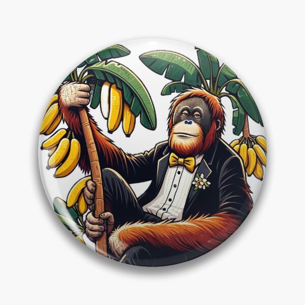 Item preview, Orangután en un plátano vistiendo un esmoquin designed and sold by MellowPeach.
