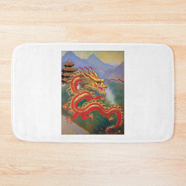 Item preview, Chinese Year of the Dragon Painting Claude Monet Inspired designed and sold by retrographics.