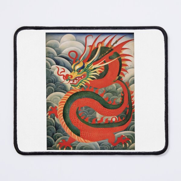 Item preview, Chinese Year of the Dragon Painting Diego Rivera Inspired designed and sold by retrographics.