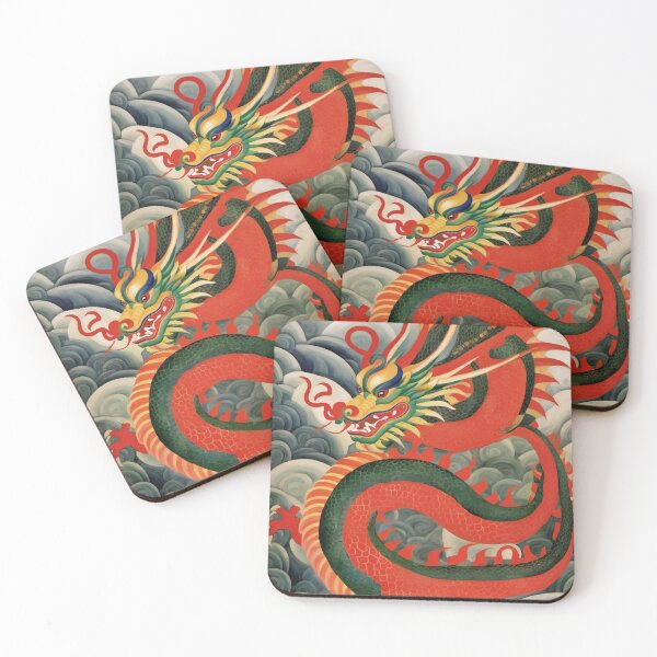 Item preview, Chinese Year of the Dragon Painting Diego Rivera Inspired designed and sold by retrographics.