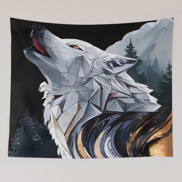 Item preview, Melted Crystal Wolf designed and sold by ArtistryAve.