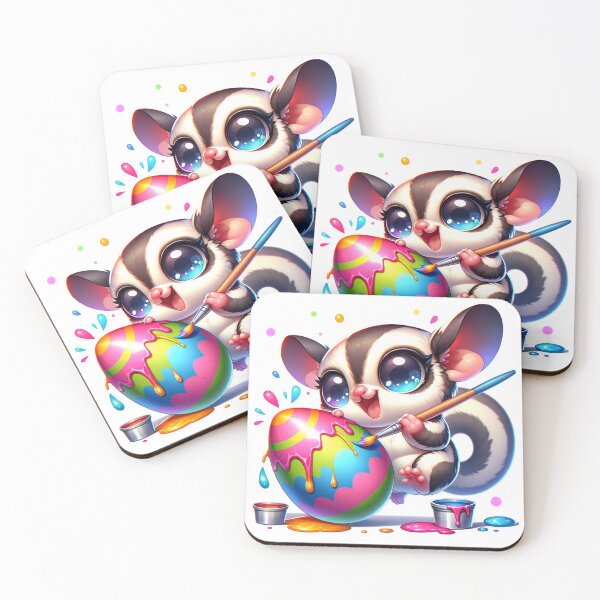Item preview, Adorable Chibi Sugar Glider Painting Easter Egg designed and sold by Last Ray Visuals.