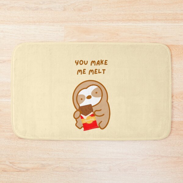 Item preview, You Make Me Melt Chocolate Bar Sloth designed and sold by theslothinme.