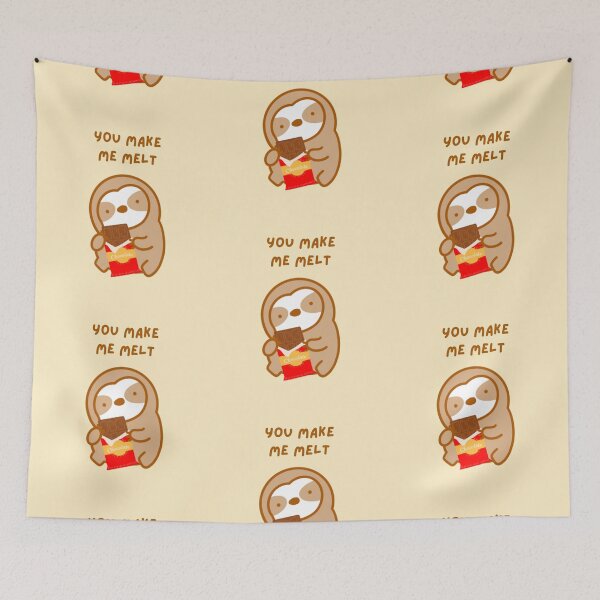 Item preview, You Make Me Melt Chocolate Bar Sloth designed and sold by theslothinme.