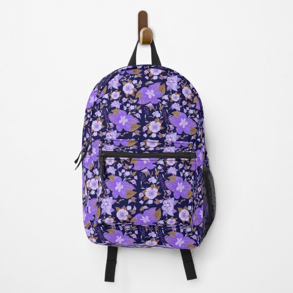 Item preview, Amethyst and Rust, Flowers in Repeat designed and sold by jessieartsdaily.