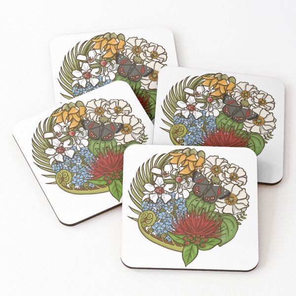 Item preview, NZ Native flora, fauna and butterflies designed and sold by Creativbubble.