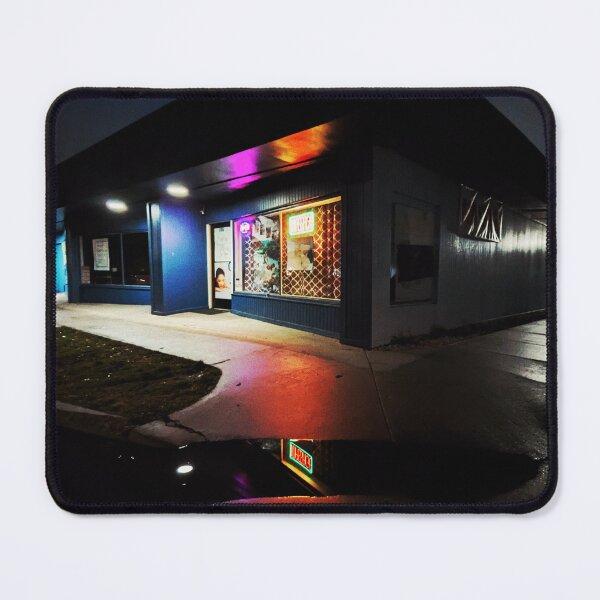 Item preview, massage parlor on a rainy street designed and sold by Johnny5point6.