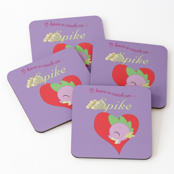 Item preview, I have a crush on... Spike - with text designed and sold by Stinkehund.