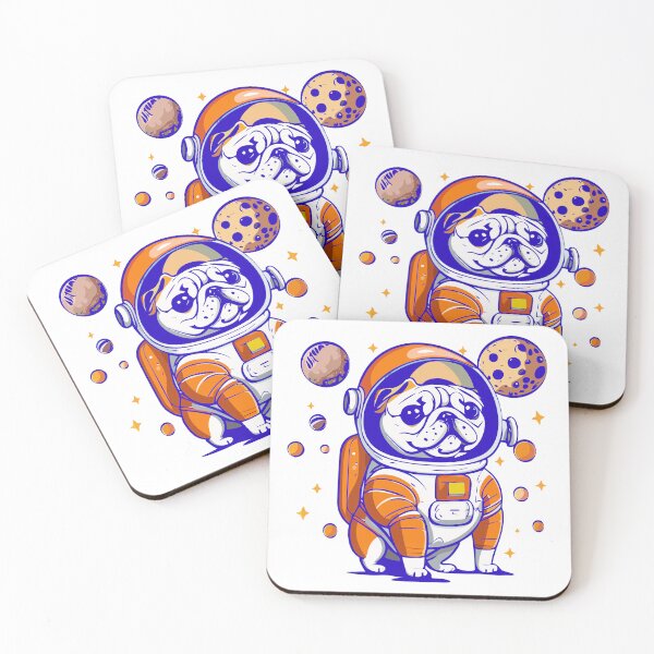 Item preview, Pug Astronaut Space Cute Dog designed and sold by Horizon Cartoon.