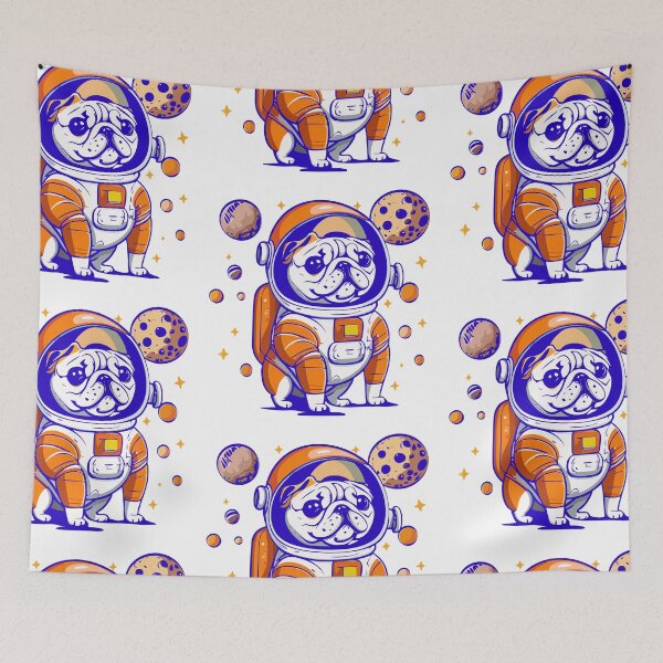 Item preview, Pug Astronaut Space Cute Dog designed and sold by Horizon Cartoon.