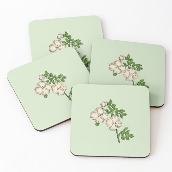 Item preview, Cream Quartered Rose Bloom Single 1-7 Petals Almost Flat designed and sold by Rachael Taylor.