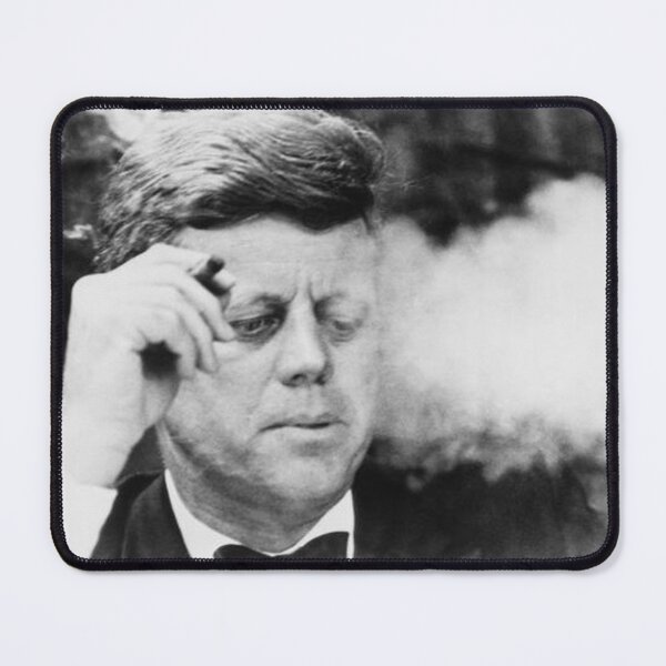 Item preview, President John Kennedy, Smoking a Cigar at a Democratic Fundraiser, Oct. 19, 1963 designed and sold by romeoHellen.
