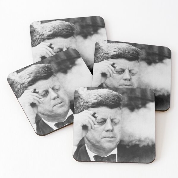 Item preview, President John Kennedy, Smoking a Cigar at a Democratic Fundraiser, Oct. 19, 1963 designed and sold by romeoHellen.