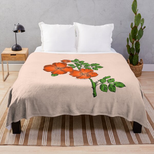 Item preview, Orange Quartered Rose Bloom Single 1-7 Petals Almost Flat designed and sold by zenithcreative.