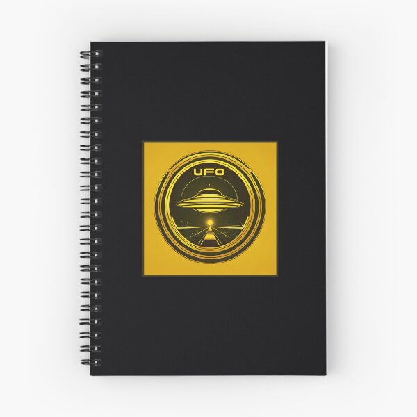 Item preview, UFO, yellow retro-style graphics designed and sold by silent-violin.