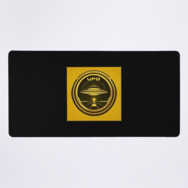 Item preview, UFO, yellow retro-style graphics designed and sold by silent-violin.