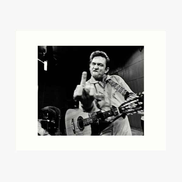 Artikel-Vorschau von Johnny Cash mit Gitarrenmalerei, designt und verkauft von romeoHellen.