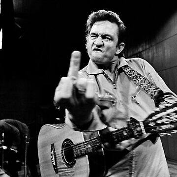 Artwork thumbnail, Johnny Cash With Guitar Painting by romeoHellen