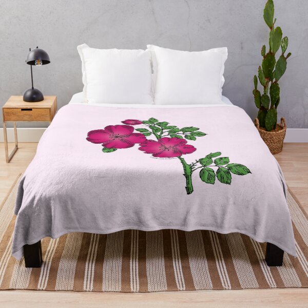 Item preview, Deep Pink Quartered Rose Bloom Single 1-7 Petals Almost Flat designed and sold by Rachael Taylor.