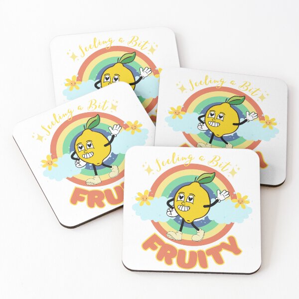 Item preview, Old School Gay Fruit Cartoon Style Print "Feeling Fruity" designed and sold by Thehatinthecat.