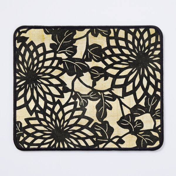 Item preview, Stylized Chrysanthemum Japanese Katagami designed and sold by recoverytree.