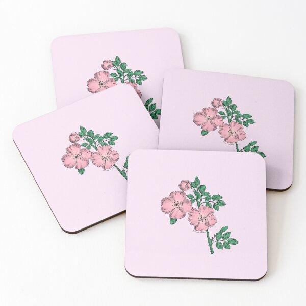 Item preview, Light Pink Quartered Rose Bloom Single 1-7 Petals Almost Flat designed and sold by Rachael Taylor.