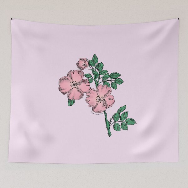 Item preview, Light Pink Quartered Rose Bloom Single 1-7 Petals Almost Flat designed and sold by Rachael Taylor.