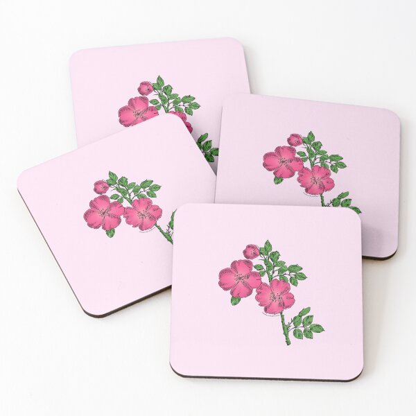 Item preview, Mid Pink Quartered Rose Bloom Single 1-7 Petals Almost Flat designed and sold by Rachael Taylor.