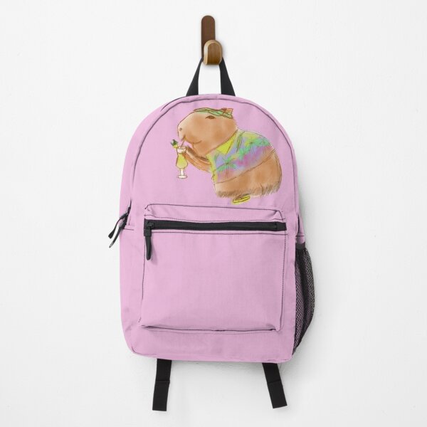 Item preview, Doodle painting of a very vacationing capybara designed and sold by altairaleon.