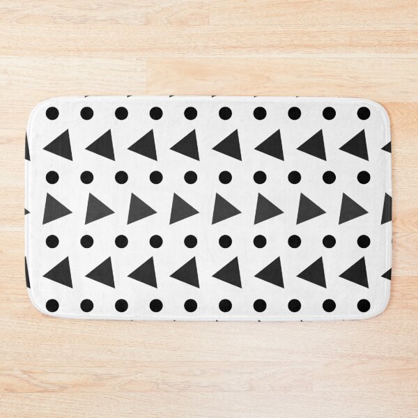 Item preview, Geometric Triangle Polka Dot Black White Background Design Pattern designed and sold by Sarcastic Narwhal.