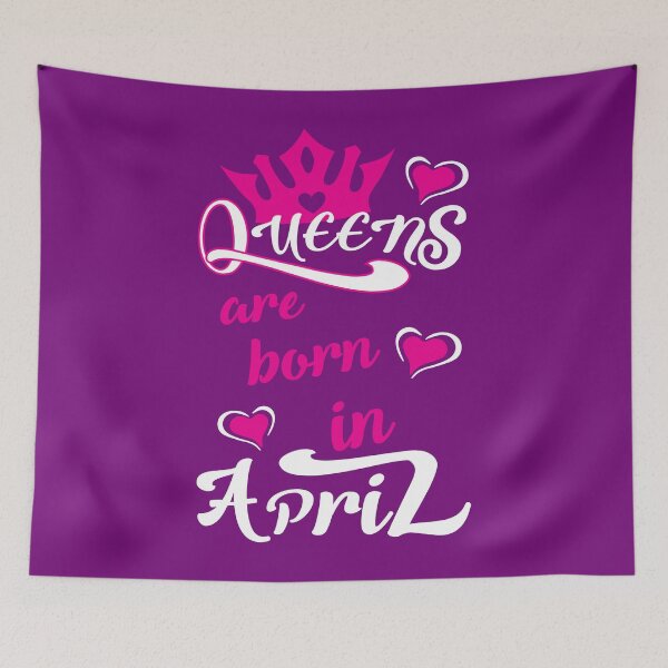 Item preview, Queens are born in April designed and sold by mimsyx.