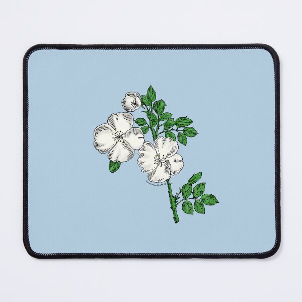 Item preview, White Quartered Rose Bloom Single 1-7 Petals Almost Flat designed and sold by Rachael Taylor.