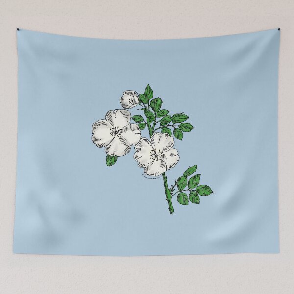 Item preview, White Quartered Rose Bloom Single 1-7 Petals Almost Flat designed and sold by Rachael Taylor.