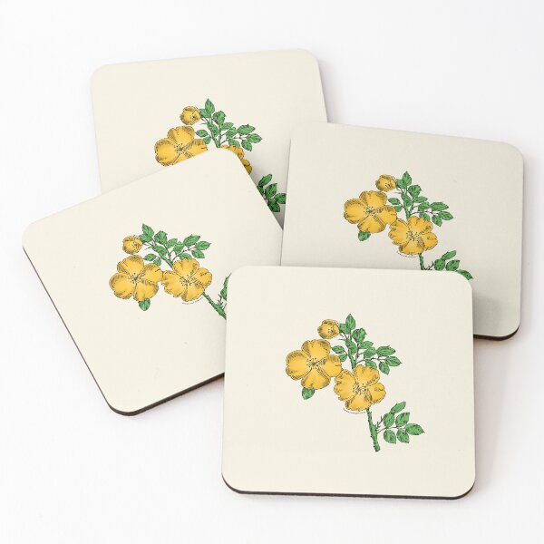 Item preview, Yellow Quartered Rose Bloom Single 1-7 Petals Almost Flat designed and sold by Rachael Taylor.
