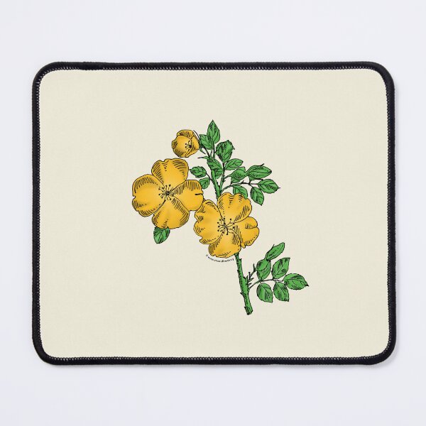 Item preview, Yellow Quartered Rose Bloom Single 1-7 Petals Almost Flat designed and sold by Rachael Taylor.