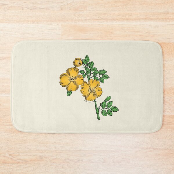 Item preview, Yellow Quartered Rose Bloom Single 1-7 Petals Almost Flat designed and sold by Rachael Taylor.