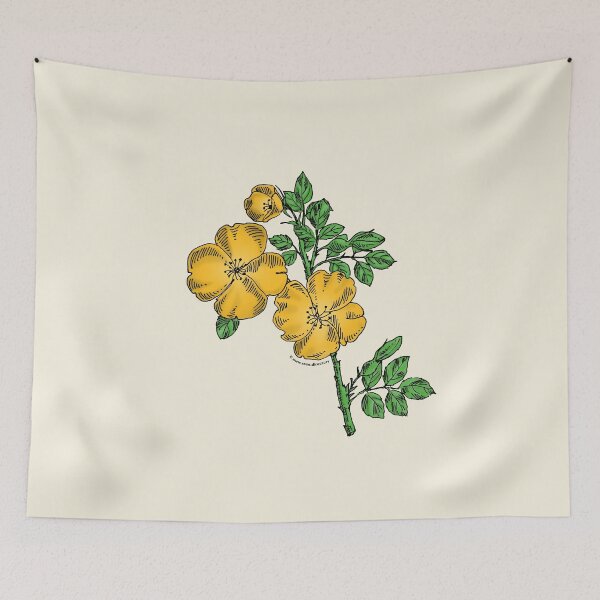 Item preview, Yellow Quartered Rose Bloom Single 1-7 Petals Almost Flat designed and sold by Rachael Taylor.