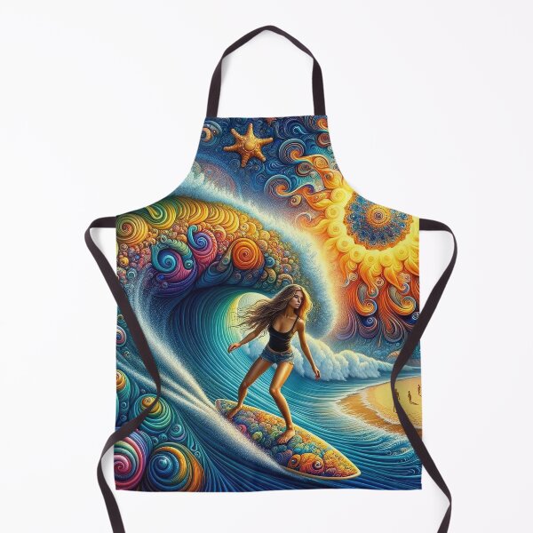 Item preview, Mandala Sun Surfer Girl designed and sold by bunnyboiler.