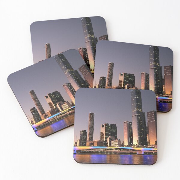 Item preview, Brisbane CBD basking in twilight splendor, Queensland, Australia designed and sold by Jagadeesh Sampath.