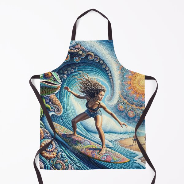 Item preview, Surfer Girl Mandala Iguana Sun designed and sold by bunnyboiler.