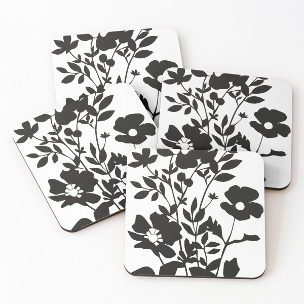 Item preview, Flower Contemporary Original Minimalist Painting Floral Painting Wood Block Themed Artwork For Home Modern Art For Office Wall Hanging designed and sold by 33wolvesdesigns.