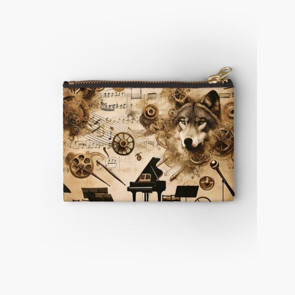 Item preview, Rhythmic Roars: A Steampunk Wolf's Symphony in Gears & Growls designed and sold by NightshadeWolfs.
