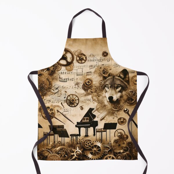 Item preview, Rhythmic Roars: A Steampunk Wolf's Symphony in Gears & Growls designed and sold by NightshadeWolfs.