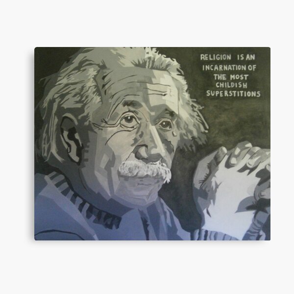 Albert Einstein Impression sur toile