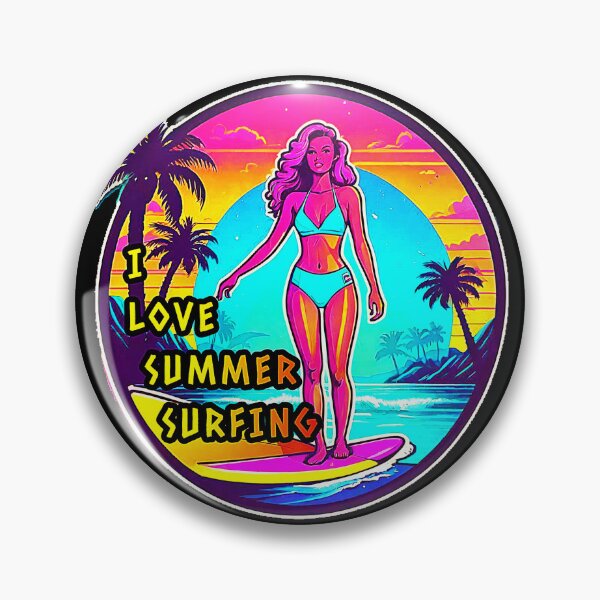 Item preview, Girl Vintage I Love Summer Surfing.  designed and sold by Giulivo Store Graphic.