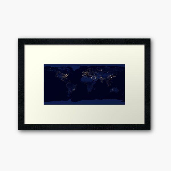Item preview, Earth at Night NASA Satellite Image designed and sold by Vintage Wall Art.