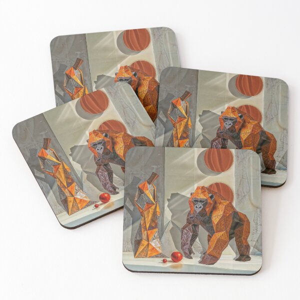 Item preview, Animals geometry and minimalism: Gorilla and man figure designed and sold by JaN44Fotografia.
